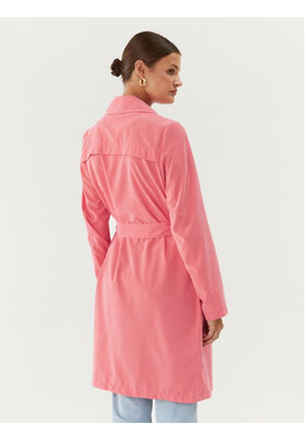 Vero Moda Trencz Billie Daisy 10281638 Różowy Regular Fit. Kolor: różowy. Materiał: syntetyk