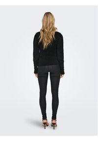 only - ONLY Sweter Lella 15260678 Czarny Slim Fit. Kolor: czarny. Materiał: syntetyk #8