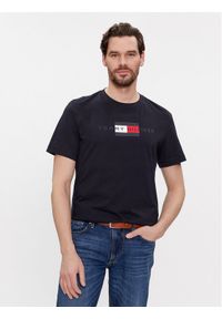 TOMMY HILFIGER - Tommy Hilfiger T-Shirt MW0MW37859 Granatowy Regular Fit. Kolor: niebieski. Materiał: bawełna