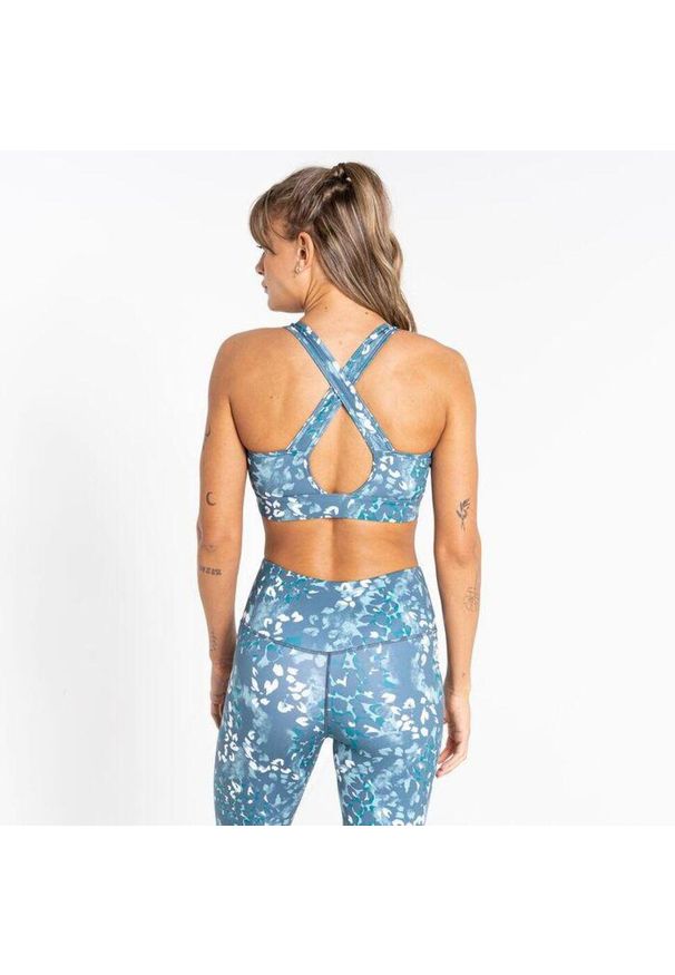 DARE 2B - Stanik sportowy damski Mantra. Kolor: zielony. Materiał: elastan, poliester. Sport: fitness