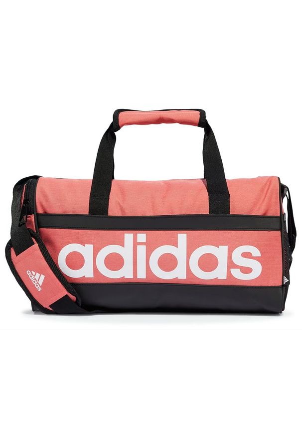 Adidas - Torba adidas Essentials Linear Duffel Bag Extra Small IR9826 - czerwona. Kolor: czerwony. Materiał: poliester. Sport: fitness