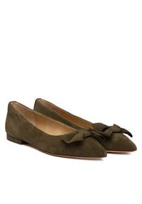 Lauren Ralph Lauren - LAUREN RALPH LAUREN Baleriny 802955323003 Zielony. Kolor: zielony. Materiał: skóra, zamsz #3