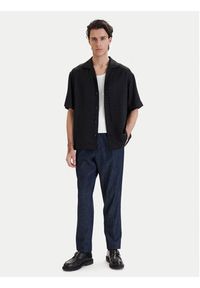 Hugo - HUGO Koszula Espino 50560614 Czarny Oversize. Kolor: czarny. Materiał: syntetyk #5