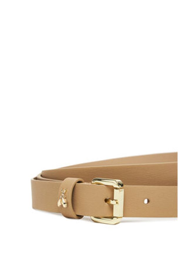 Patrizia Pepe Pasek Damski 8W0065/L162-B775 Beżowy. Kolor: beżowy. Materiał: skóra