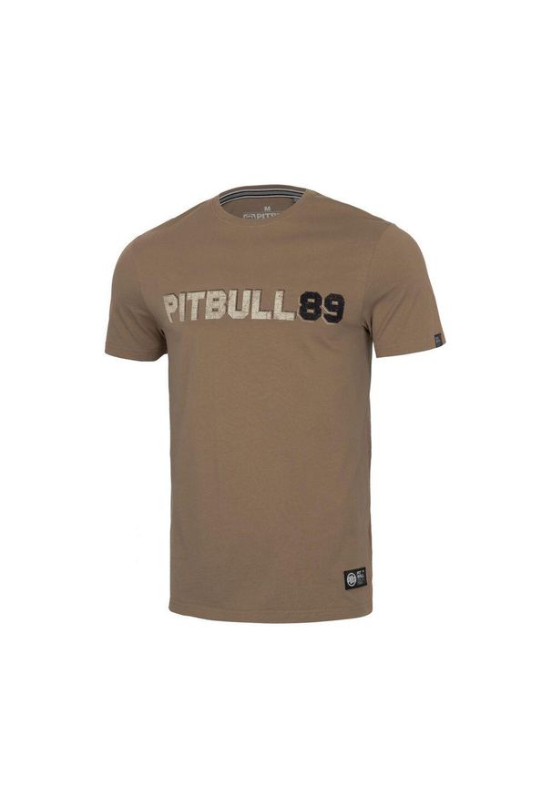 PITBULL - Koszulka męska Pitbull Dog 89. Kolor: biały, wielokolorowy, brązowy