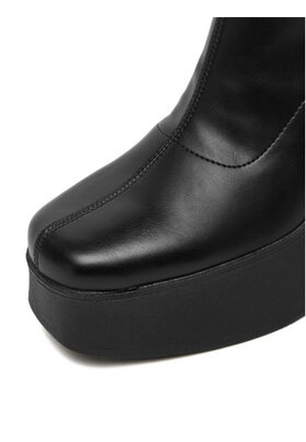 DeeZee Botki 2202352-2 Czarny. Kolor: czarny. Materiał: materiał, syntetyk