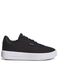 Adidas - Buty adidas Court Platform CLN GW6909 - czarne. Okazja: na co dzień. Zapięcie: sznurówki. Kolor: czarny. Materiał: guma. Szerokość cholewki: normalna. Obcas: na platformie