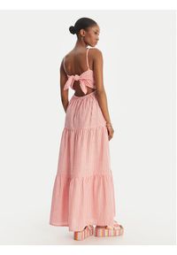 Roxy Sukienka letnia Tropical Glow ERJWD03945 Różowy Regular Fit. Kolor: różowy. Materiał: bawełna. Sezon: lato #4