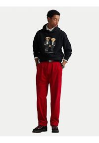 Polo Ralph Lauren Bluza 710981802001 Czarny Relaxed Fit. Typ kołnierza: polo. Kolor: czarny. Materiał: bawełna #4