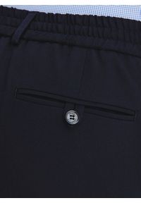 Pako Lorente - PAKO LORENTE – Granatowe spodnie męskie. Kolor: niebieski. Materiał: wiskoza, poliester, elastan. Wzór: gładki. Sezon: zima, jesień. Styl: klasyczny #5