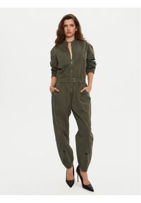 One Teaspoon Kombinezon 26637 Khaki Relaxed Fit. Kolor: brązowy. Materiał: bawełna