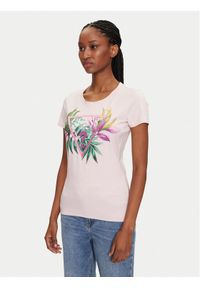 Guess T-Shirt 172941 Różowy Classic Fit. Kolor: różowy. Materiał: bawełna
