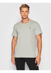 Polo Ralph Lauren T-Shirt Sle 714844756003 Szary Regular Fit. Typ kołnierza: polo. Kolor: szary. Materiał: bawełna #1