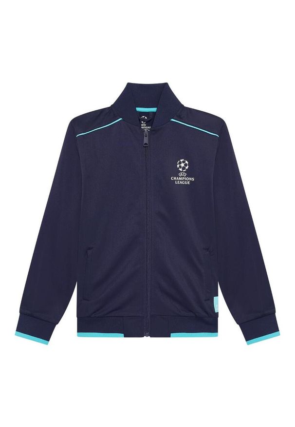 CHAMPIONS LEAGUE - Dres treningowy UEFA Champions League dla dzieci. Kolor: niebieski. Materiał: dresówka. Styl: sportowy