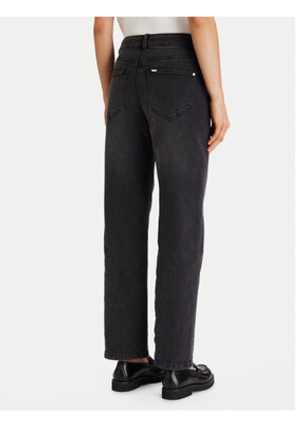 Morgan Jeansy 252-PNICE Czarny Wide Leg. Kolor: czarny