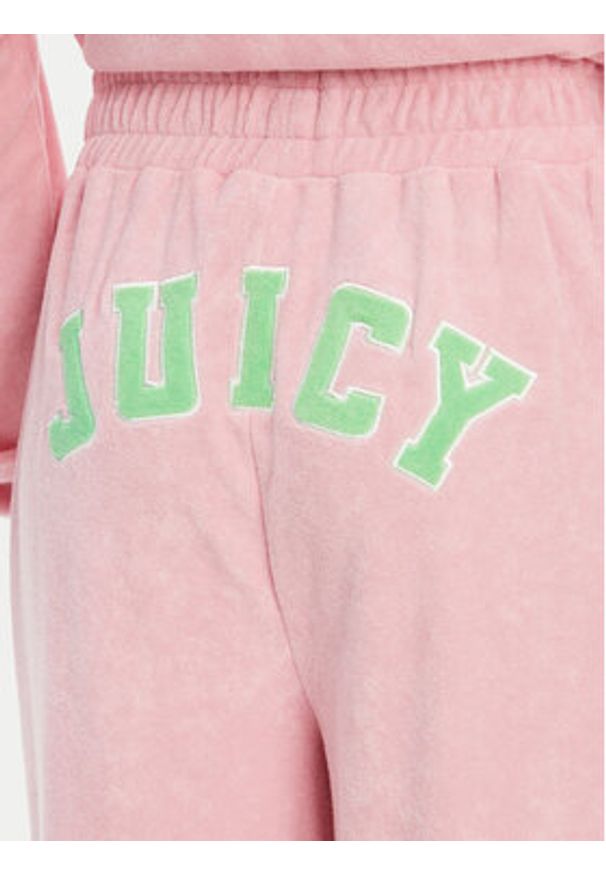 Juicy Couture Spodnie dresowe Regan JCWBJ125335 Różowy Wide Leg. Kolor: różowy. Materiał: bawełna
