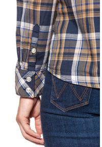 Wrangler - KOSZULA WRANGLER CHECK SHIRT DUSTY OLIVE W5240LU45 112129348. Wzór: kratka #9