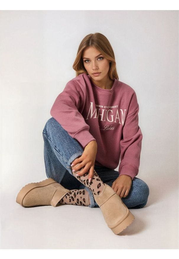 Sinsay - Botki ocieplane z domieszką wełny - beżowy. Kolor: beżowy. Materiał: wełna