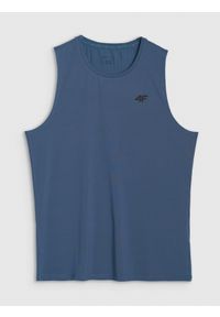 4f - 4F Tank top treningowy szybkoschnący męski - granatowy S. Kolor: niebieski