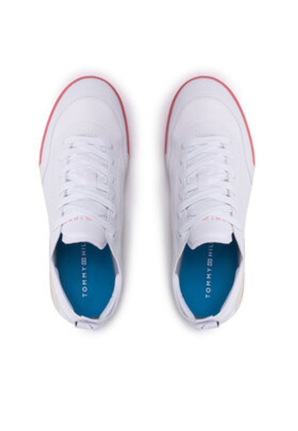 TOMMY HILFIGER - Tommy Hilfiger Sneakersy Elevated Feminine Sneaker FW0FW06325 Biały. Kolor: biały. Materiał: materiał