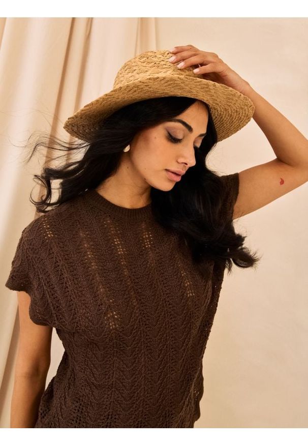 Sinsay - Kapelusz - beżowy. Kolor: beżowy