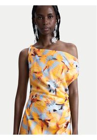 Desigual Sukienka letnia Sol 26SWVW50 Żółty Slim Fit. Kolor: żółty. Materiał: wiskoza. Sezon: lato #6