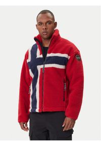 Napapijri Polar NP0A88TC Czerwony Regular Fit. Kolor: czerwony. Materiał: syntetyk #1