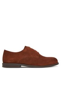 Calvin Klein Półbuty Ess Rubber Derby Su HM0HM01928 Brązowy. Kolor: brązowy. Materiał: zamsz, skóra