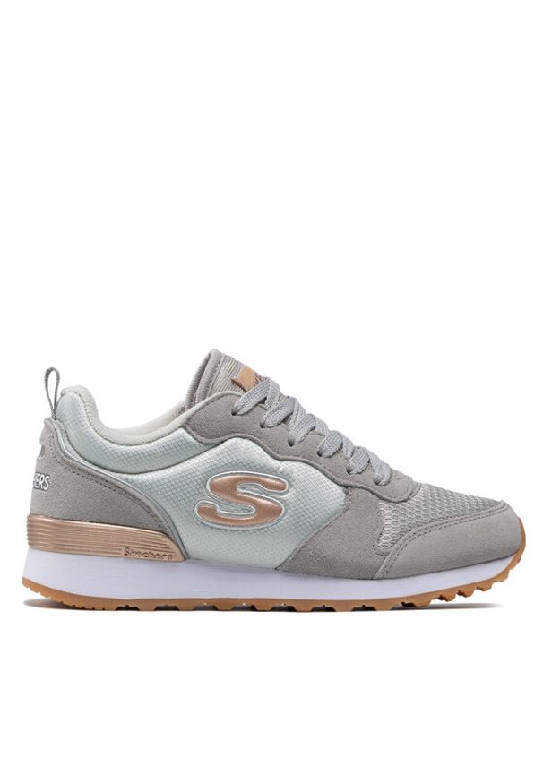 skechers - Skechers Sneakersy Goldn Gurl 111/LTGY Szary. Kolor: szary. Materiał: materiał