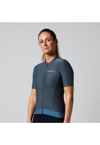 ACELERA - Damska koszulka kolarska Essential z krótkim rękawem. Kolor: szary. Długość rękawa: krótki rękaw. Długość: krótkie. Sport: kolarstwo #1