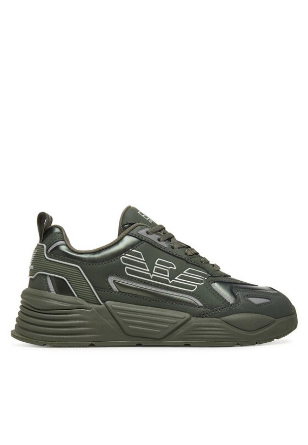 EA7 Emporio Armani Sneakersy 7X000306 AF18446 MZ233 Zielony. Kolor: zielony. Materiał: skóra
