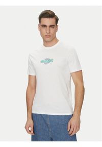 Guess Jeans T-Shirt M5GI23 K8HM0 Biały Slim Fit. Kolor: biały. Materiał: bawełna