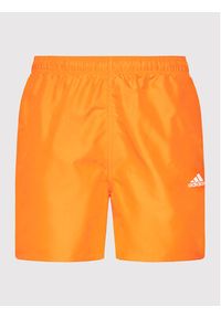 Adidas - adidas Szorty kąpielowe Solid Swim HA0375 Pomarańczowy Regular Fit. Kolor: pomarańczowy. Materiał: syntetyk #4