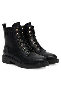 Guess Botki FLTFNE FAL10 Czarny. Kolor: czarny. Materiał: skóra