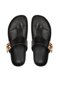 Tory Burch Japonki Mellow Thong Sandal 155190 Czarny. Kolor: czarny. Materiał: skóra