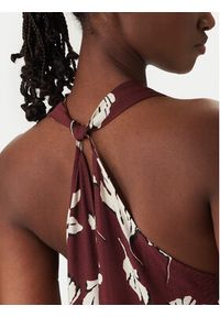 Vero Moda Sukienka letnia Jennifer 10341973 Bordowy Regular Fit. Kolor: czerwony. Materiał: wiskoza. Sezon: lato #2
