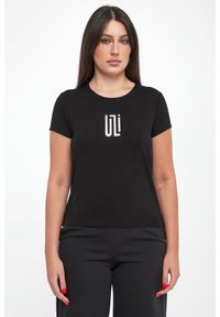 Sportalm - T-shirt damski wiskozowy z logo SPORTALM. Materiał: wiskoza #3