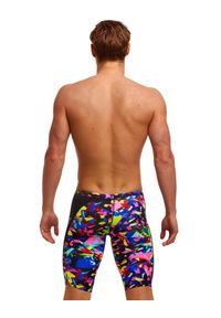 FUNKY TRUNKS - Spodenki kąpielowe męskie do pływania treningowe na basen Funky Trunks Jammer. Kolor: wielokolorowy, czarny