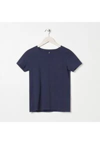 Sinsay - Koszulka BASIC - Granatowy. Kolor: niebieski