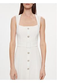 Nissa Sukienka koktajlowa RC14788 Biały Slim Fit. Kolor: biały. Materiał: syntetyk. Styl: wizytowy #5