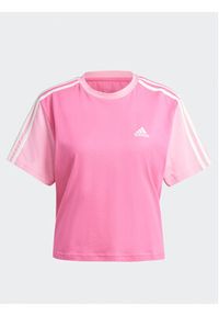 Adidas - adidas T-Shirt Essentials 3-Stripes IS1574 Różowy Loose Fit. Kolor: różowy. Materiał: bawełna #3
