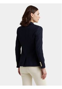 Lauren Ralph Lauren Marynarka 200797305005 Granatowy Slim Fit. Kolor: niebieski. Materiał: bawełna