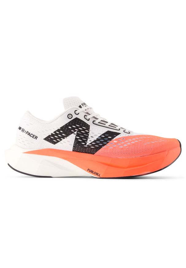 Buty męskie New Balance FuelCell SuperComp Pacer v2 MFCRRCU2 – pomarańczowe. Kolor: pomarańczowy. Materiał: guma, włókno. Szerokość cholewki: normalna. Sport: bieganie