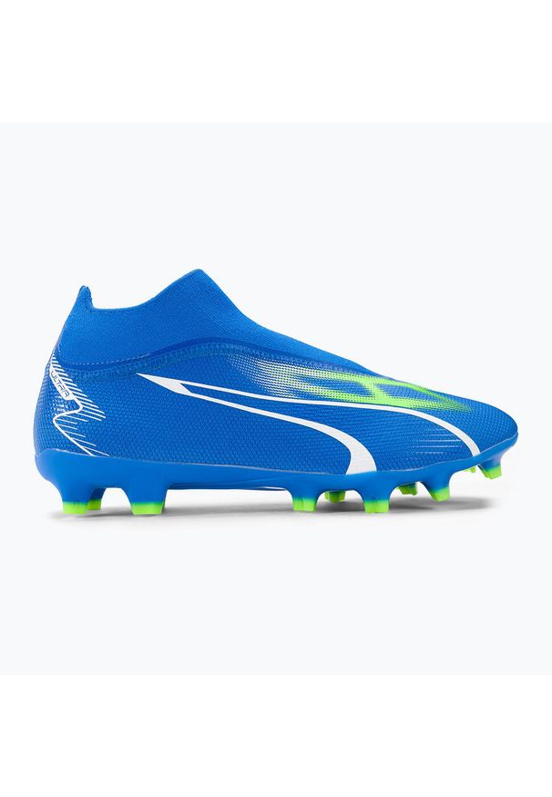 Buty do piłki nożnej męskie Puma Ultra Match. Kolor: niebieski, wielokolorowy. Materiał: syntetyk, materiał. Szerokość cholewki: normalna. Sport: piłka nożna