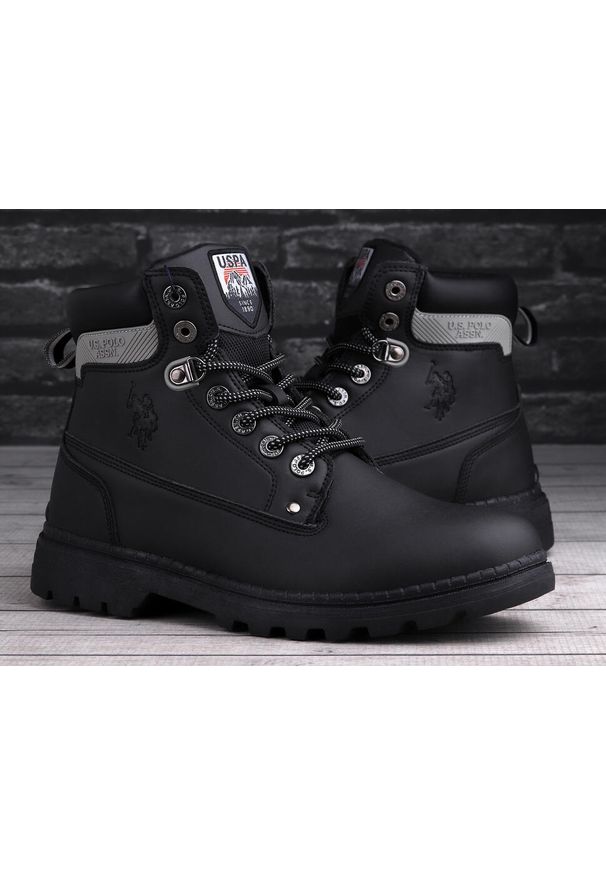U.S. Polo Assn - Buty męskie zimowe trapery U.S POLO. Kolor: czarny. Sezon: zima