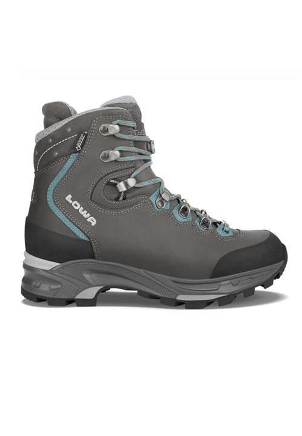 Buty trekkingowe damskie Lowa Mauria Gtx WS. Wysokość cholewki: za kostkę. Zapięcie: sznurówki. Kolor: szary. Materiał: materiał, skóra. Szerokość cholewki: normalna