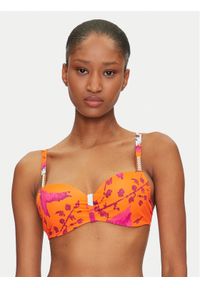 Chantelle Góra od bikini Icon C16VN5 Pomarańczowy. Kolor: pomarańczowy. Materiał: syntetyk