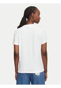 Karl Lagerfeld - KARL LAGERFELD T-Shirt B2W17094 Biały Regular Fit. Typ kołnierza: dekolt w karo. Kolor: biały. Materiał: bawełna #2