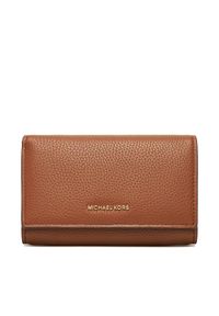 MICHAEL Michael Kors Duży Portfel Damski 32T5GJ6D9L Brązowy. Kolor: brązowy. Materiał: skóra