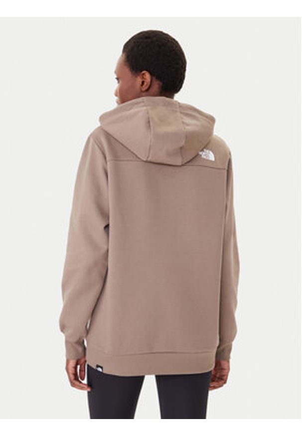 The North Face Bluza Simple Dome NF0A89EY Brązowy Regular Fit. Kolor: brązowy. Materiał: syntetyk